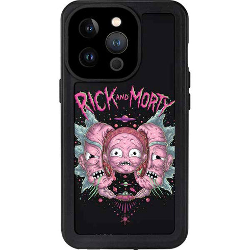 Adult Swim Rick and Morty Split Head Rick iPhone 15 Pro Waterproof Case