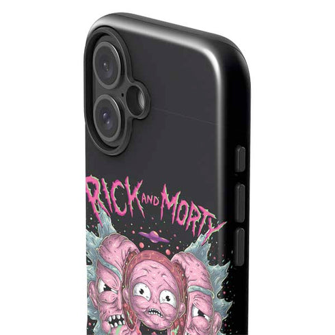 Adult Swim Rick and Morty Split Head Rick iPhone 16 Impact Case