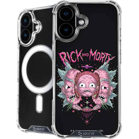 Adult Swim Rick and Morty Split Head Rick iPhone 16 Plus MagSafe Case
