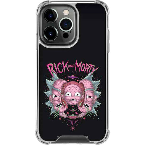 Adult Swim Rick and Morty Split Head Rick iPhone 16 Pro Clear Case