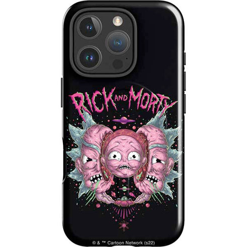 Adult Swim Rick and Morty Split Head Rick iPhone 16 Pro Magsafe Impact Case
