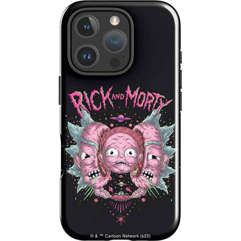 Adult Swim Rick and Morty Split Head Rick iPhone 16 Pro Max Impact Case