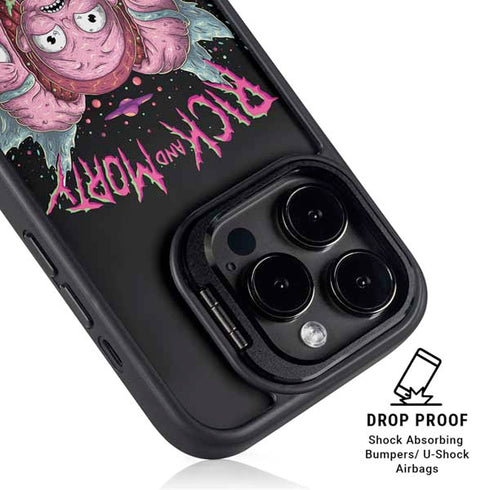 Adult Swim Rick and Morty Split Head Rick iPhone 16 Pro Max Kickstand Case