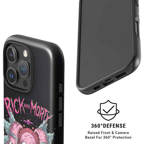 Adult Swim Rick and Morty Split Head Rick iPhone 16 Pro Max Magsafe Impact Case
