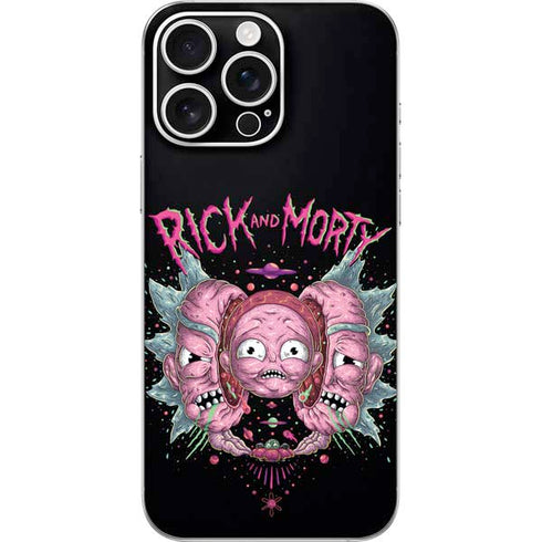 Adult Swim Rick and Morty Split Head Rick iPhone 16 Pro Max Skin