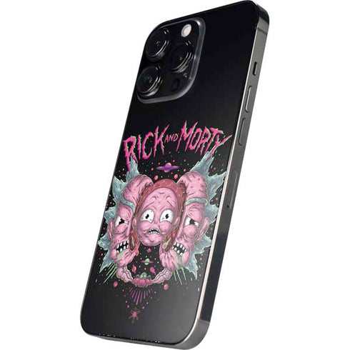 Adult Swim Rick and Morty Split Head Rick iPhone 16 Pro Max Skin