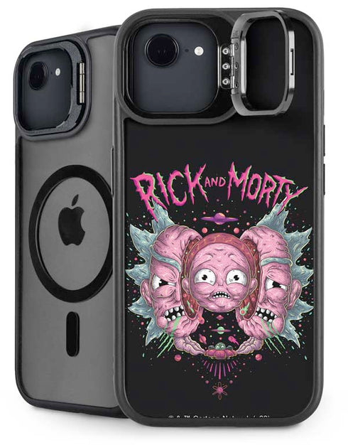 Adult Swim Rick and Morty Split Head Rick iPhone 16e Kickstand Case