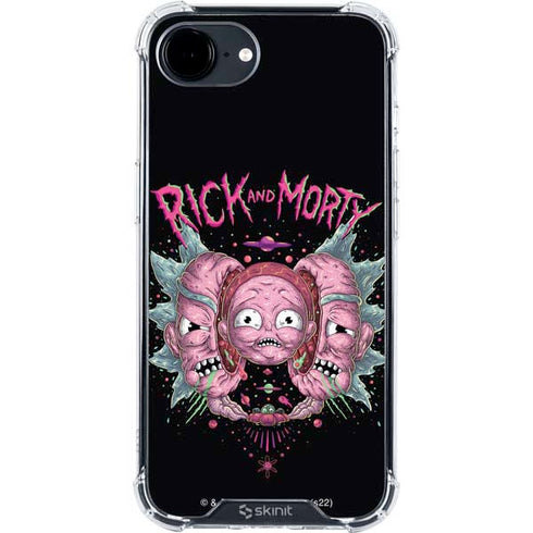 Adult Swim Rick and Morty Split Head Rick iPhone 16e Clear Case