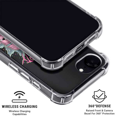 Adult Swim Rick and Morty Split Head Rick iPhone 16e Clear Case
