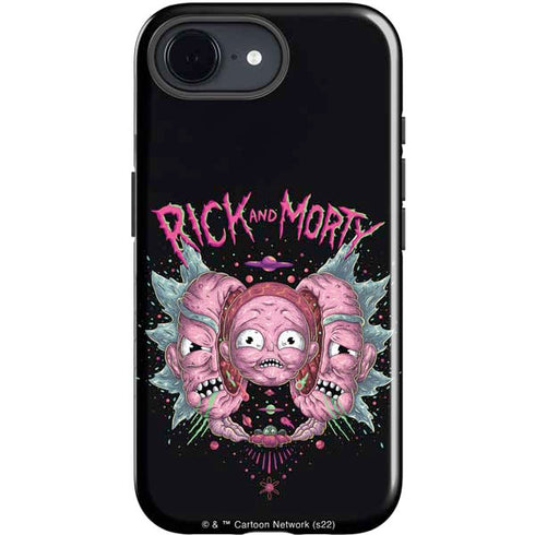 Adult Swim Rick and Morty Split Head Rick iPhone 16e Impact Case