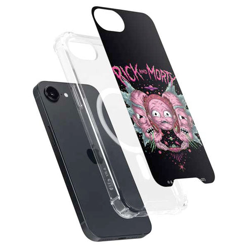 Adult Swim Rick and Morty Split Head Rick iPhone 16e MagSafe Case