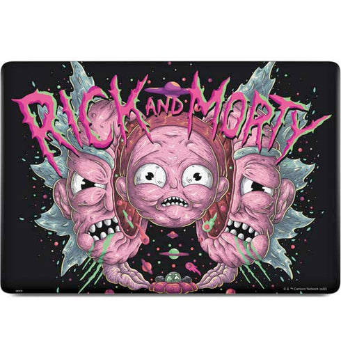 Adult Swim Rick and Morty Split Head Rick MacBook Skins