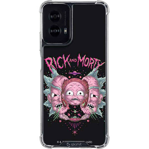Adult Swim Rick and Morty Split Head Rick Moto G Power 5G (2024) Clear Case