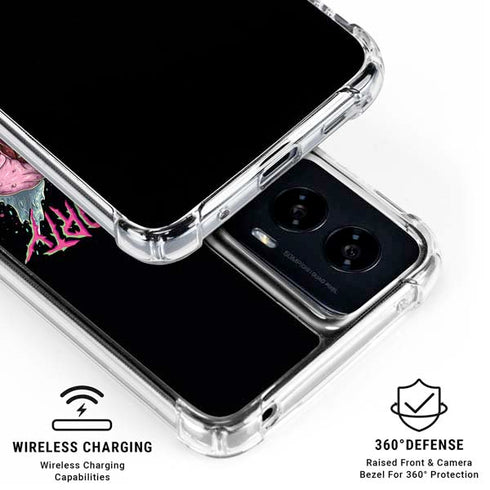 Adult Swim Rick and Morty Split Head Rick Moto G Power 5G (2024) Clear Case