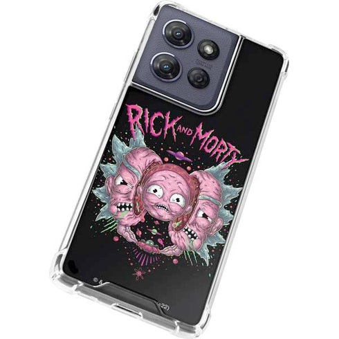 Adult Swim Rick and Morty Split Head Rick Moto G Stylus 5G (2025) Clear Case