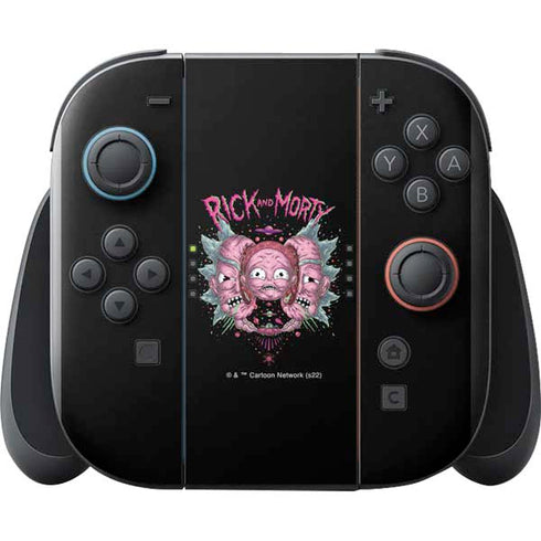 Adult Swim Rick and Morty Split Head Rick Nintendo Switch 2 (2025) with Joy-Con Skin