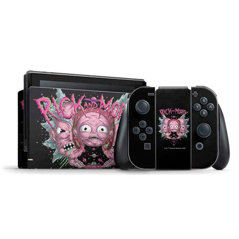Adult Swim Rick and Morty Split Head Rick Nintendo Skins