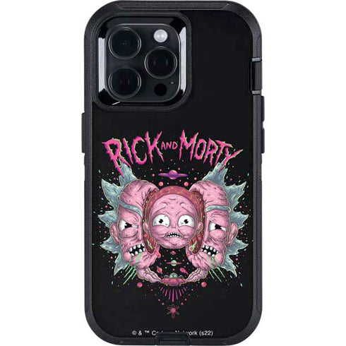 Adult Swim Rick and Morty Split Head Rick Otterbox Defender iPhone Skin
