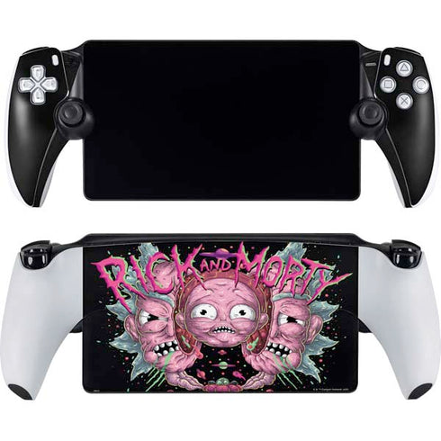 Adult Swim Rick and Morty Split Head Rick PlayStation Portal Remote Player Skin