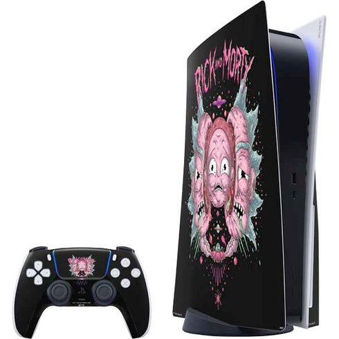 Adult Swim Rick and Morty Split Head Rick PlayStation PS5 Skins