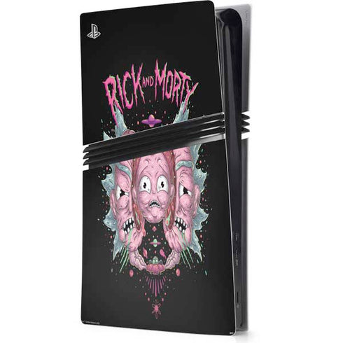 Adult Swim Rick and Morty Split Head Rick PS5 Pro Console Skin