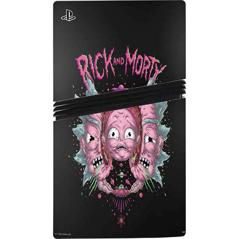 Adult Swim Rick and Morty Split Head Rick PS5 Pro Console Skin