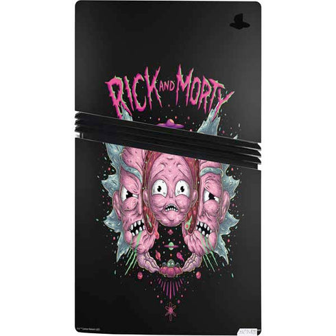 Adult Swim Rick and Morty Split Head Rick PS5 Pro Console Skin