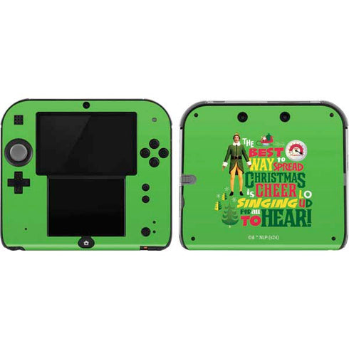 Elf Spread Christmas Cheer Nintendo 2DS Skin