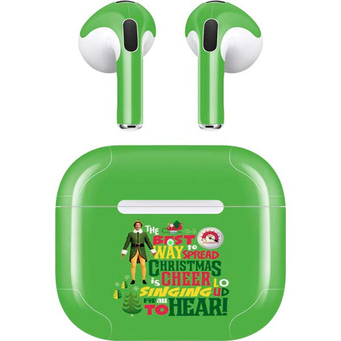 Elf Spread Christmas Cheer Apple AirPods (3rd Gen 2021) Skin