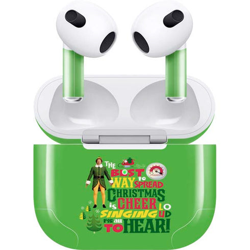 Elf Spread Christmas Cheer Apple AirPods (3rd Gen 2021) Skin