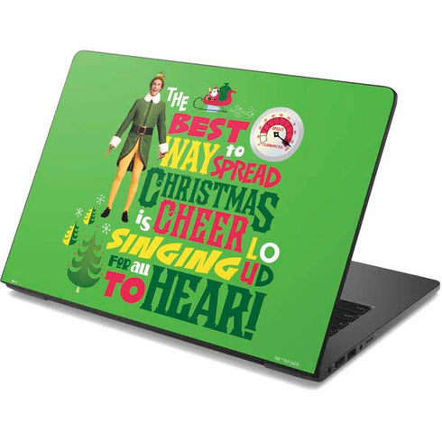 Elf Spread Christmas Cheer Dell Chromebook Skin