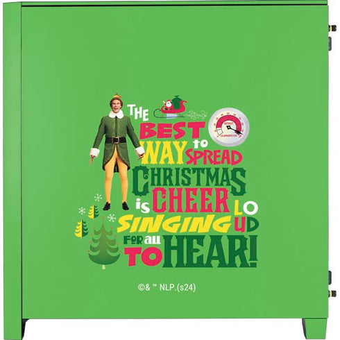 Elf Spread Christmas Cheer Corsair 4000D Tempered Glass Mid-Tower ATX Case Skin