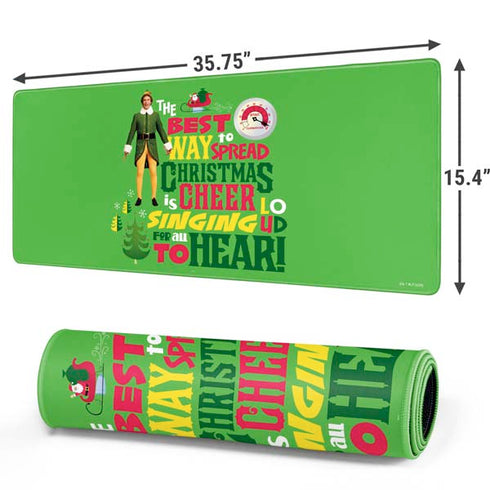Elf Spread Christmas Cheer Gaming Mouse Pad