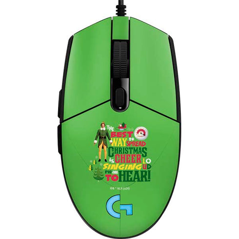 Elf Spread Christmas Cheer G203 Prodigy RGB Wired Gaming Mouse Skin