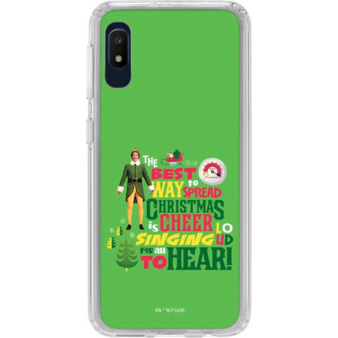Elf Spread Christmas Cheer Galaxy A10e Clear Case