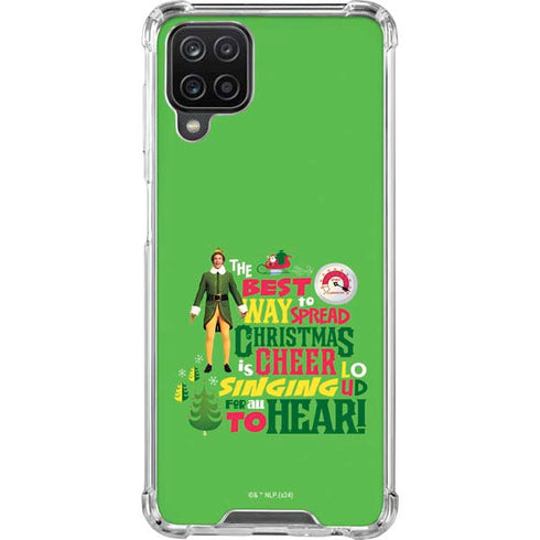 Elf Spread Christmas Cheer Galaxy A12 Clear Case