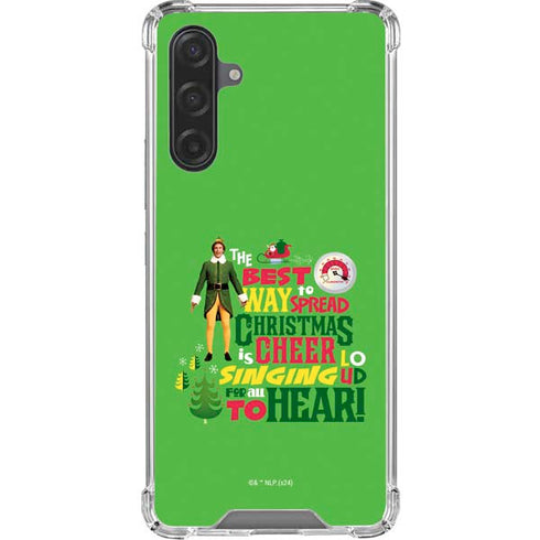 Elf Spread Christmas Cheer Galaxy A17 Clear Case