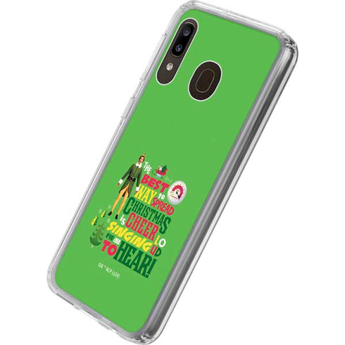 Elf Spread Christmas Cheer Galaxy A20 Clear Case