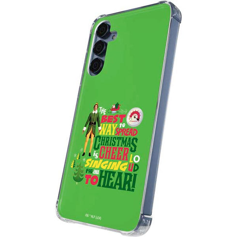 Elf Spread Christmas Cheer Galaxy A55 5G Clear Case