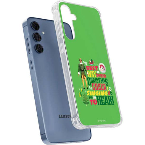 Elf Spread Christmas Cheer Galaxy A55 5G Clear Case