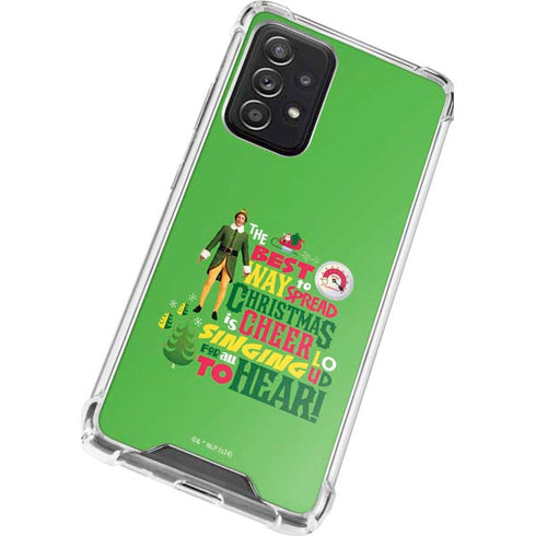 Elf Spread Christmas Cheer Galaxy A72 5G Clear Case
