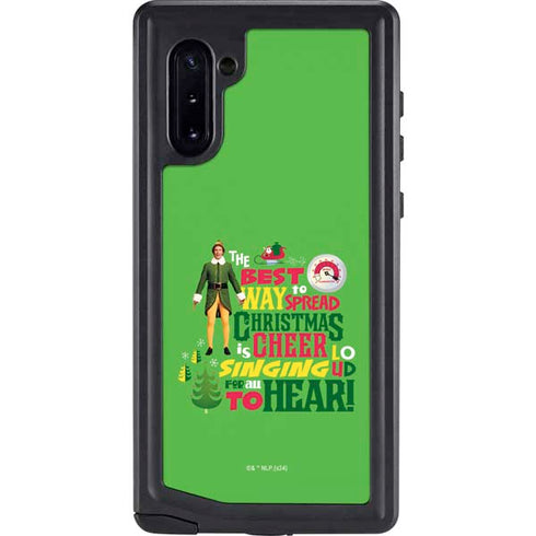 Elf Spread Christmas Cheer Galaxy Note 10 Waterproof Case