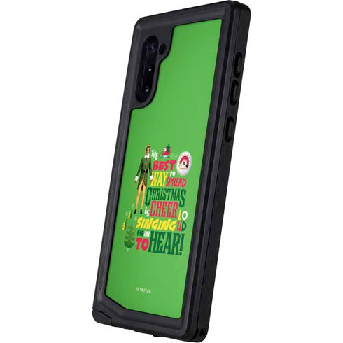 Elf Spread Christmas Cheer Galaxy Note 10 Waterproof Case