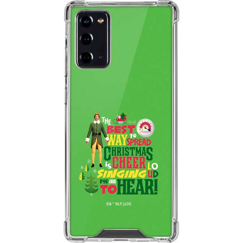 Elf Spread Christmas Cheer Galaxy Note20 5G Clear Case