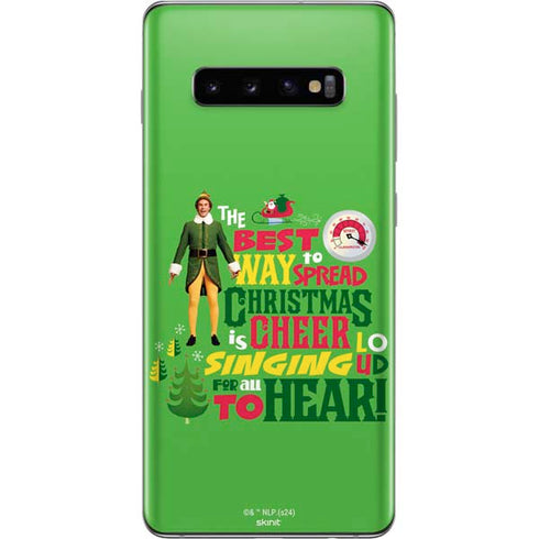 Elf Spread Christmas Cheer Galaxy S10 Plus Skin