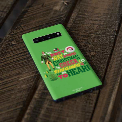Elf Spread Christmas Cheer Galaxy S10 Plus Skin