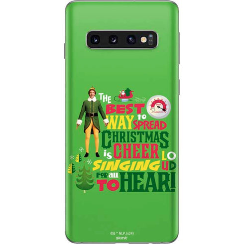 Elf Spread Christmas Cheer Galaxy S10 Skin