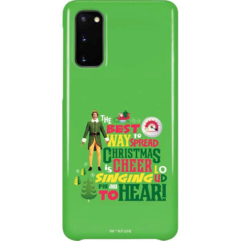 Elf Spread Christmas Cheer Galaxy Cases