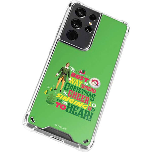 Elf Spread Christmas Cheer Galaxy S21 Ultra 5G Clear Case