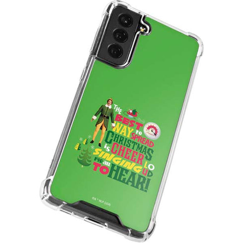 Elf Spread Christmas Cheer Galaxy S22 Plus Clear Case
